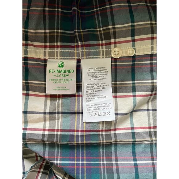 New J.CREW Mens Secret Wash Shirt Button Down Multi Size Medium - Picture 8 of 10